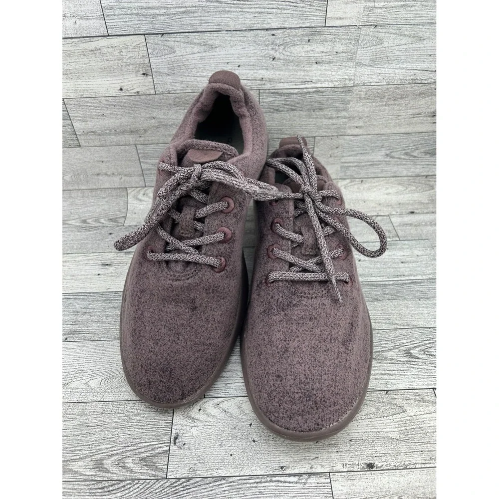Allbirds Wool Runners Men Sz 10 Heathered Purple Merino Wool Sneakers PO 0152
